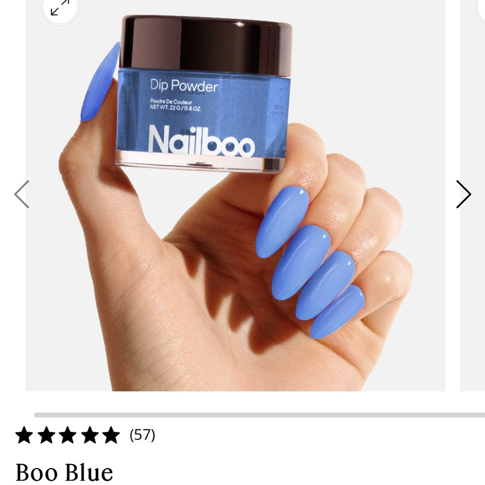 Brand New Nailboo Boo Blue Dip Powder